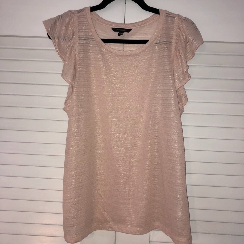 Banana Republic flutter sleeve tee